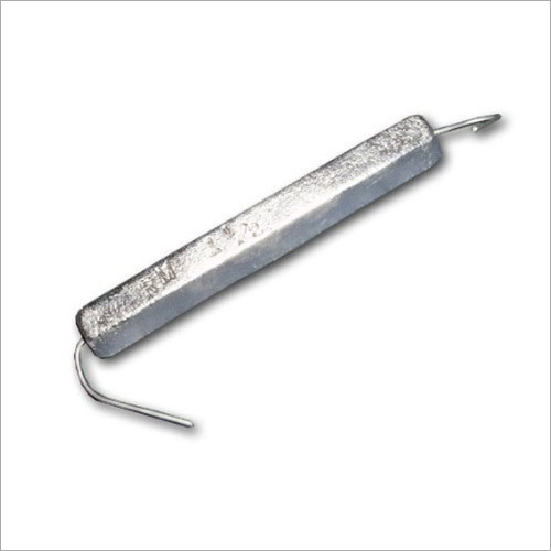 Zinc Tank Anodes - 3 Inch Length, 780 A Capacity, 1.05 V Open Circuit Potential | Square Alloy Design, Industrial Packaging in Box
