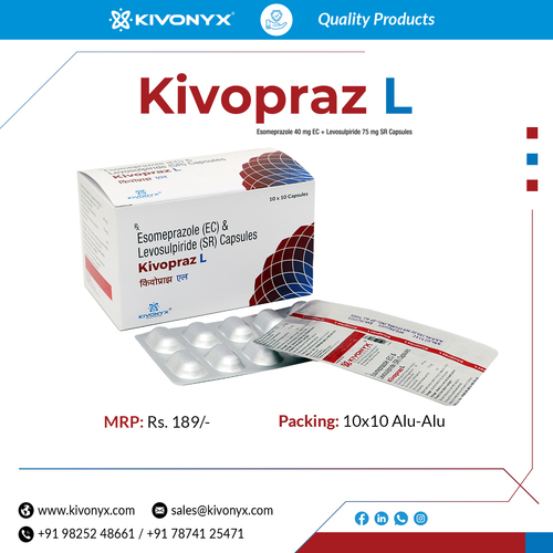 Esomeprazole 40 mg And Levosulpiride 75 mg Capsules