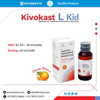 60 ML Levocetirizine Dihydrochloride And Montelukast Syrup
