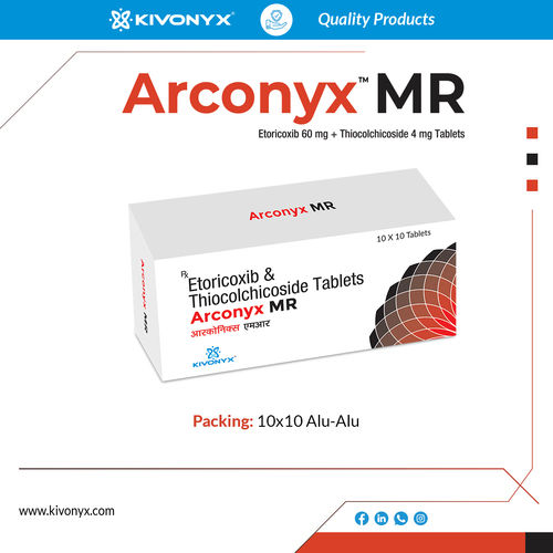 Etoricoxib 60 mg Thiocolchioside 4 mg Tablets