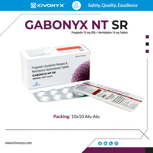 Pregabalin 75 mg Sustained Release Notriptyline 10 mg Tablets