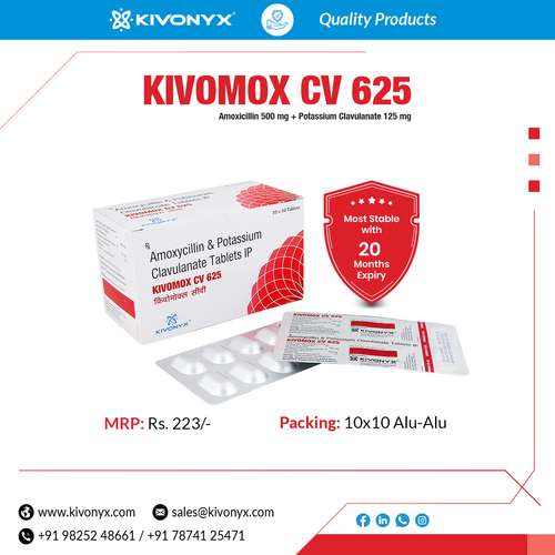 Amoxycillin 500 mg Potassium Clavulanate 125 mg Tablet