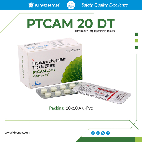 20 MG Piroxicam Dispersible Tablets