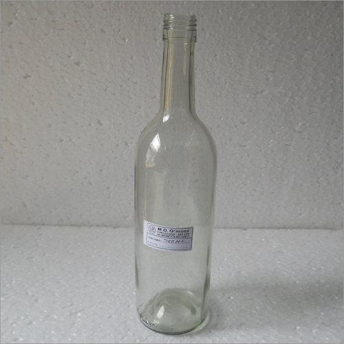 750 ML Wine Bottle By M D GLASSES
