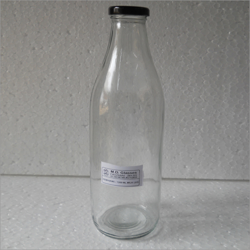 Any Color 1000 Ml Glass Milk Bottle