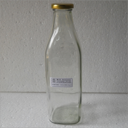 Square 1000 Ml Milk Bottle