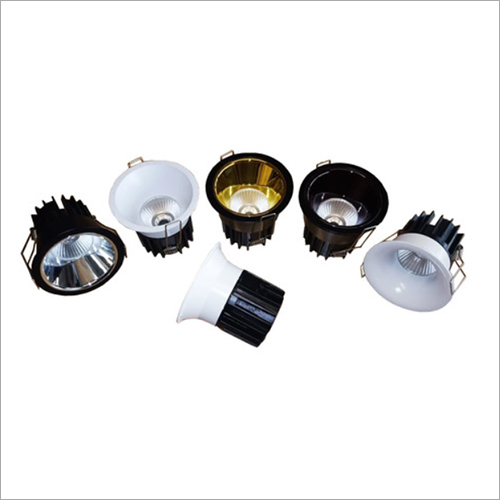 Cob Fc Fusion - Aluminum, 80x85mm, Chrome, Lemon Gold, Rose Gold, Metallic Black | 10-12W LED Lamp, Energy-Efficient, Warm Light Emission