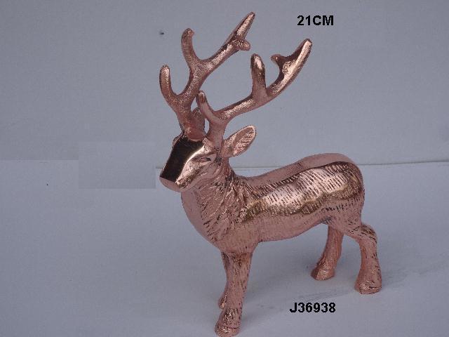 Metal Reindeer in Rose Gold Finish