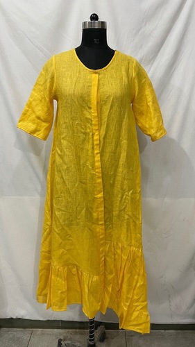 Yellow Western Dress