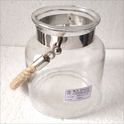 Glass Hanging Decorative Clear Jar