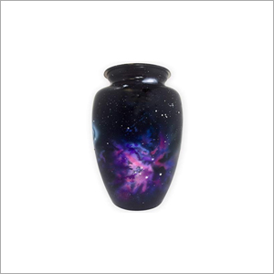 Polishing Blue Galaxy Cremation Urn