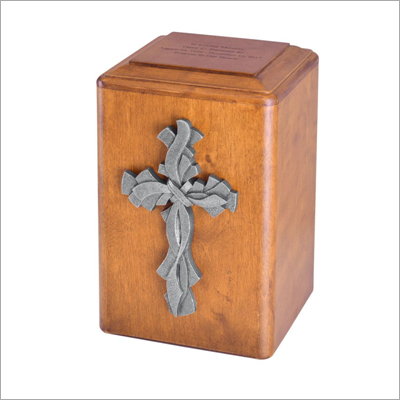 Christian Wooden Urn