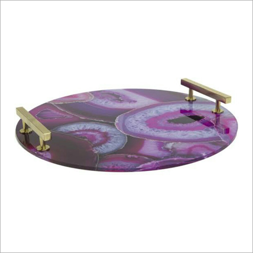 Polishing Agate Serving Trays