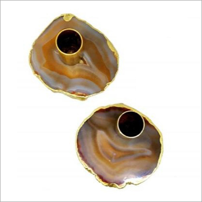 Agate Candle Holder