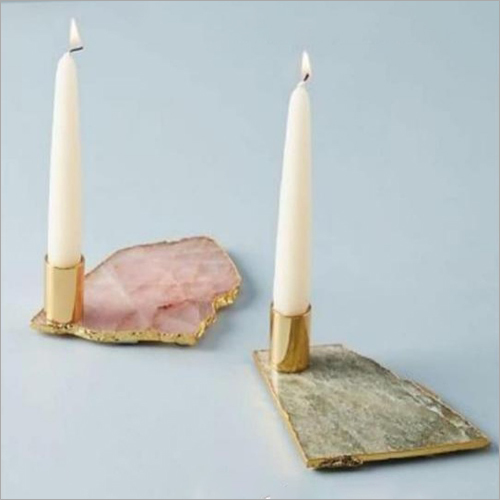 Agate Candle Stand