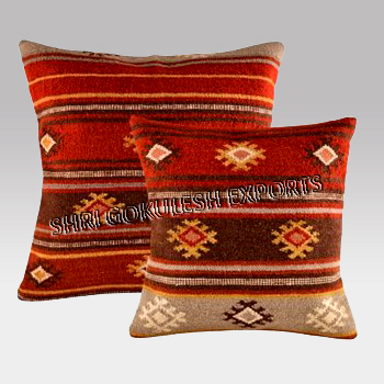 Indian style Wool Kilim Sofa Cushion Covers