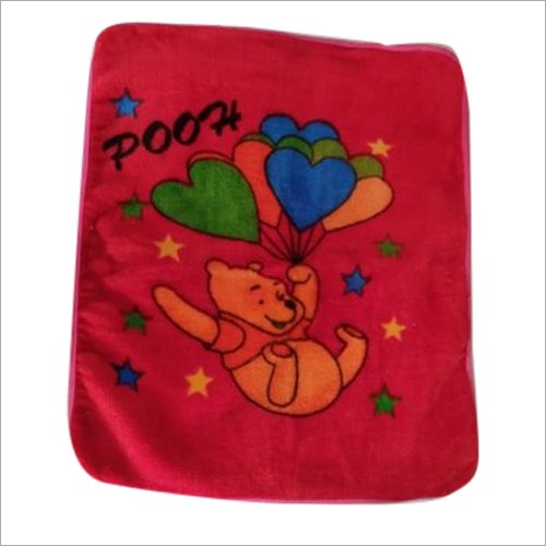 Pooh Printed Baby Blanket
