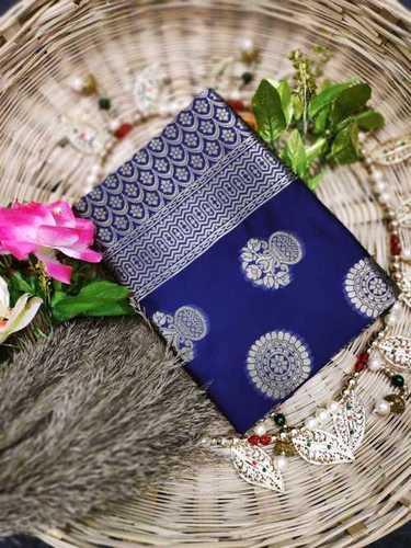 Banarasi Silk Saree - Soft Fancy Rapier Jacquard Weaving, Beautiful Heavy Contrast Jaquard Work, Multi Color - Premium Quality for All Seasons