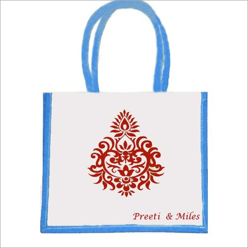 Eco Friendly Printed Jute Gift Bag