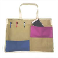 Brown Jute Office Bag