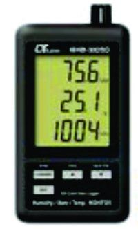 Digital Barometer - Toughened Glass, 70x60x70 Mm, Black | High Accuracy, 800-1100 Mbar Range, Laboratory Use, Integrated Sensor Supply