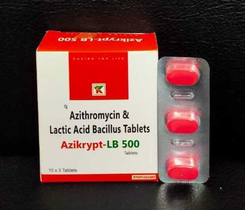 AZITHROMYCIN 500MG WITH LACTO BACILLUS TABLET