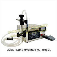 Semi Automatic Liquid Filling Machine Single Head 5 Ml To 1 Ltr - Stainless Steel, Compact Size 240x175x160 Mm, Silver Color | Manual & Automatic Control, Lightweight 4-5 Kgs, 220v Voltage