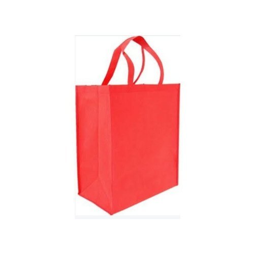 Red Loop Handle Non Woven Foldable Bag