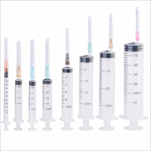 Color Coded By Size 3-Part Disposable Syringes