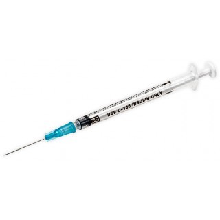 Insulin Syringe 29 Gauge 1cc with Needle | insulin syringe 29 gauge 1cc 1/2 Inch Needle