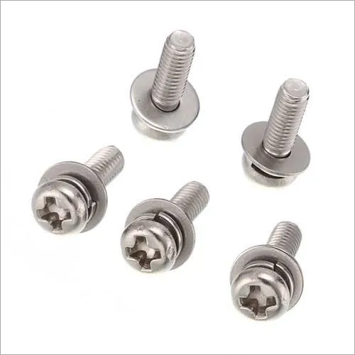 Plated Spring Washer Assemebly Screw