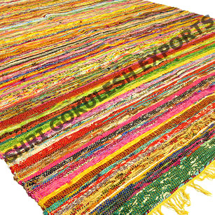 Handmade Cotton Rag Rugs For Floor Area Living Room