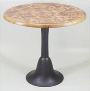 Furniture Aluminium Table With Wood Top