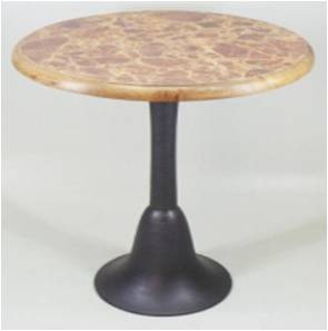 Aluminium Table With Wood Top