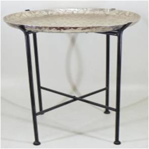 Aluminium Table With Iron Stand