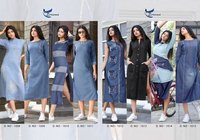 Dry Cleaning Kumb Lighter Pure Cotton Denim Kurti