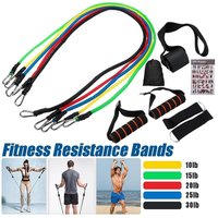 5 Tubes Fitness Resistance Bands With Handles