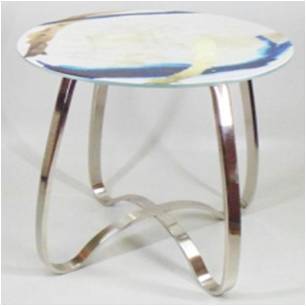 Furniture Aluminium Table With Glass Top