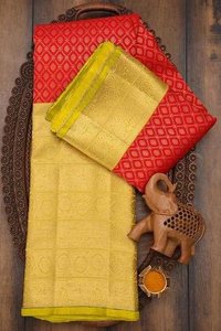 Multi Colour Ladies Kanchi Kora Silk Saree