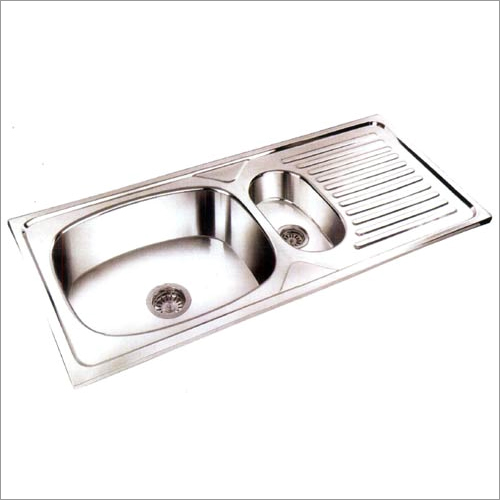 Stainless Steel Single Bowl and Veg Bowl with Drain Board