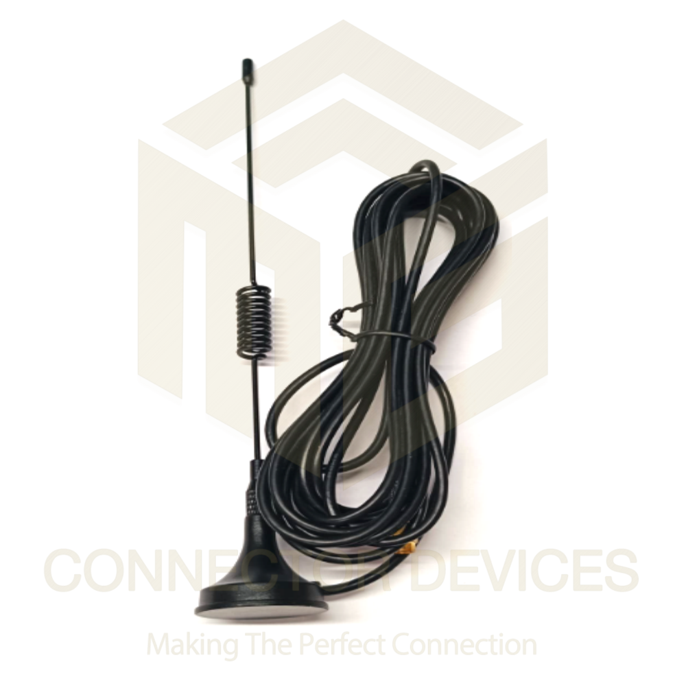 Gsm Spring Antenna - 3dbi Gain, 824 To 894mhz & 1850 To 1990mhz Frequency Range | Stainless Steel Material, Optimal For Telecommunication