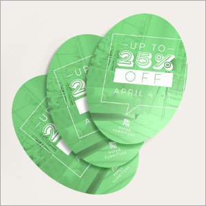 Printed Oval Flyers