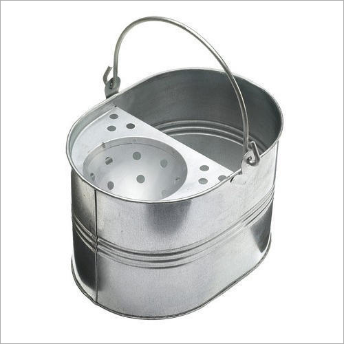 Round Galvanized Steel Mop Bucket