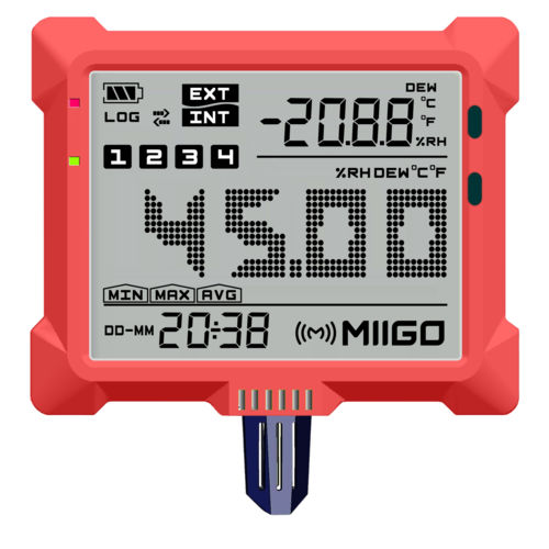 Portable Digital Data Logger Model Blue-H-A-THI from MIIGO ONLINE  LLP