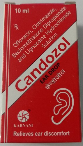 Candozol Ear Drops Ingredients: As Per Instruction