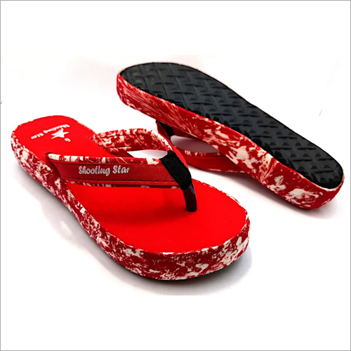 Rubber Ladies Cover Fashion Red Slipper