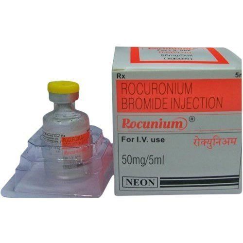 Rocuronium Bromide Injection - 10mg Liquid Formulation | Muscle Relaxant for Neuromuscular Conditions, Suitable for Adults and Elderly