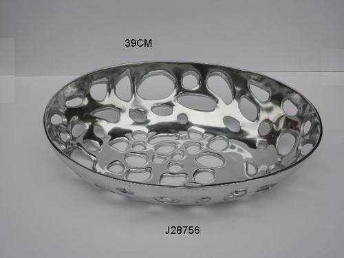 Cast Aluminum  Decorative Bowl Oval Shape