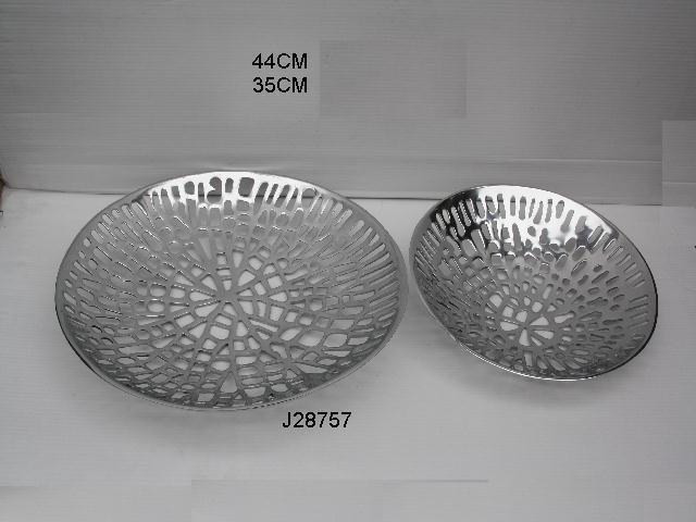 Cast Aluminum  Decorative Bowl Oval Shape
