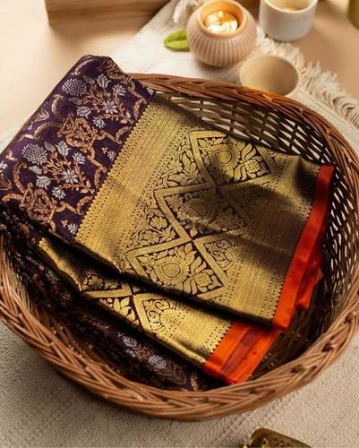 Multi Colour Ladies Banarasi Silk
